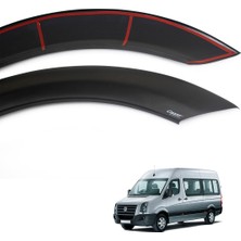 Cappafe Volkswagen Crafter Çamurluk Dodik Seti Uv Katkılı Abs Mat Siyah 4 Parça 2006-2012