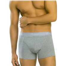 Tutku Likralı  Spor Boxer Gri Renk 3'lü Paket