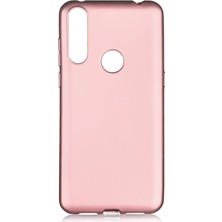 Hesaplı Dünya Alcatel 1s 2020 Kılıf Mat Renkli Esnek Silikon Rosegold Renk Prm