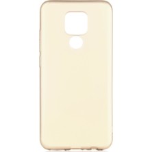 Hesaplı Dünya General Mobile GM20 Kılıf Mat Renkli Esnek Silikon Gold Renk Prm