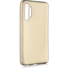 Hesaplı Dünya Realme Xt Kılıf Mat Renkli Esnek Silikon Gold Renk Prm
