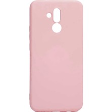 Hesaplı Dünya Huawei Mate 20 Lite Kılıf Mat Renkli Esnek Silikon Rosegold Renk Prm