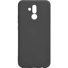 Hesaplı Dünya Huawei Mate 20 Lite Kılıf Mat Renkli Esnek Silikon Siyah Renk Prm
