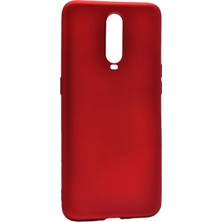 Hesaplı Dünya Oppo Rx 17 Pro Kılıf Mat Renkli Esnek Silikon Kırmızı Renk Prm