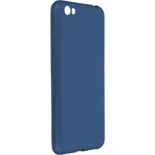 Hesaplı Dünya Vestel Venüs E3 Kılıf Mat Renkli Esnek Silikon Lacivert Renk Prm