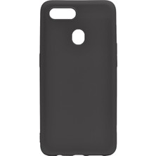Hesaplı Dünya Oppo Ax7 Kılıf Mat Renkli Esnek Silikon Siyah Renk Prm