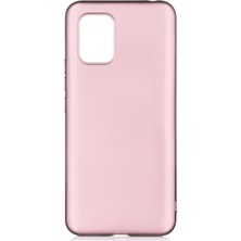 Hesaplı Dünya Xiaomi Mi 10 Lite Kılıf Mat Renkli Esnek Silikon Rosegold Renk Prm