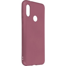 Hesaplı Dünya Xiaomi Mi A2 Lite Kılıf Mat Renkli Esnek Silikon Mürdüm Renk Prm
