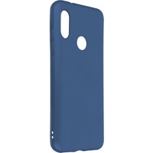 Hesaplı Dünya Xiaomi Mi A2 Lite Kılıf Mat Renkli Esnek Silikon Lacivert Renk Prm