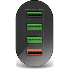 Uslion 4 Port 48W Qc 3.0 Hızlı Şarj Başlık Adaptörü