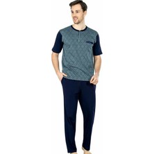 Pierre Cardin 5448 Erkek Penye 3'lü  Pijama Takım 21Y