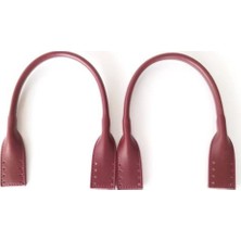 Angel Çanta Aksesuar Suni Deri Pelikan Model Kısa Çanta Sapı Bordo Renk