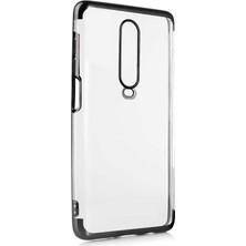 Zore Xiaomi Poco X2 Kılıf Zore Dört Köşeli Lazer Silikon Kılıf Siyah