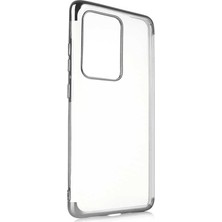 Zore Galaxy S20 Ultra Kılıf Zore Dört Köşeli Lazer Silikon Kılıf Gri