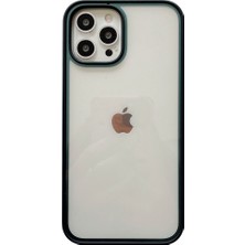 Coverzone Apple iPhone 12 Pro Kılıf Buzlu Arka Yüzey Ness Kapak Siyah
