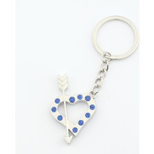 new life promosyon nl Kalpli Modelli Taşlı Anahtarlık