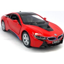 Kinsmart Bmw I8 - Çek Bırak 5inch. Lisanslı Model Araba, Oyuncak Araba 1:36