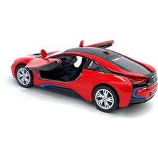 Kinsmart Bmw I8 - Çek Bırak 5inch. Lisanslı Model Araba, Oyuncak Araba 1:36