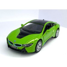 Kinsmart Bmw I8 - Çek Bırak 5inch. Lisanslı Model Araba, Oyuncak Araba 1:36