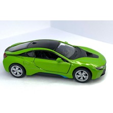 Kinsmart Bmw I8 - Çek Bırak 5inch. Lisanslı Model Araba, Oyuncak Araba 1:36