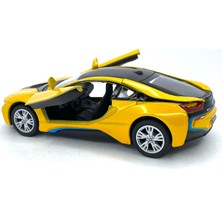 Kinsmart Bmw I8 - Çek Bırak 5inch. Lisanslı Model Araba, Oyuncak Araba 1:36