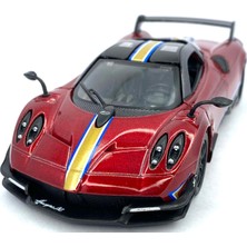 Kinsmart 2016 Pagani Huayra Bc (Şeritli) - Çek Bırak 5inch. Lisanslı Model Araba, Oyuncak Araba 1:38