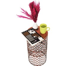 Venon Aydınlatma Venon Home Metal Modern Sehpa (250X480) Siyah Bakır Patine