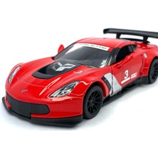 Kinsmart 2016 Corvette C7.r Çek Bırak 5inch. Lisanslı Model Araba , Oyuncak Araba 1:36