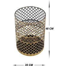 Venon Aydınlatma Venon Home Metal Çok Amaçlı Sepet (350X480) Siyah Sarı Patine