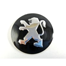 Behin Desing Peugeot Jant Göbek Arması (Yapıştırma) (4ADET) (56MM)