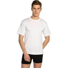 Gümüş 6 Adet Beyaz Renk 0 Yaka Atlet Fanila