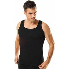 Gümüş 6 Adet Siyah Renk Ribana Atlet