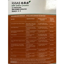 Igsaş 6 8 6 Fertılızer Npk Çözeltisi Bahçe Çiçek Bitki Besini Suda Çözünür Azot Fosfor Potasyum Sıvı Gübre 1 L