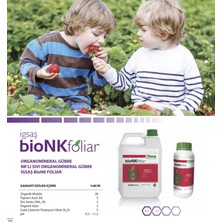 İgsaş Bionk Foliar Organik Karışımlı Bahçe Çiçek Bitki Besini Azot Fosfor Nklı Sıvı Organomineral Gübre 1 Lt