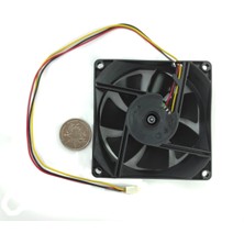 Asian Tech Store 8 cm Fan 25 mm 12 Volt 3 Pin