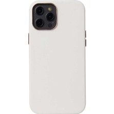 Coverzone Apple iPhone 12 Pro Kılıf Wireless Leadersafe Silikon Kapak Beyaz