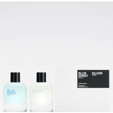 Zara Man Silver Edt 80 ml + Zara Man Blue Spirit Edt 80 ml Erkek Parfüm