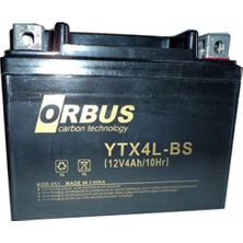 ORBUS YTX4L-BS 12V 4AH MOTORSİKLET AKÜSÜ
