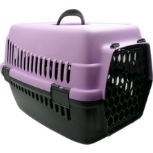 Şenyayla Plastik Kedi  Evcil Hayvan Leylak  Renk Taşıma Çantası 5080-LEYLAK