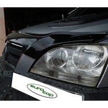 Eurocap Kia Sorento Ön Kaput Koruma Rüzgarlığı 3mm Akrilik (Abs) Parlak Siyah Deflektör 2002-2006