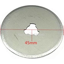 Patchwork 45MM Yuvarlak Bıçak Rulet, Döner Disk Elişi Hobi Patchwork Kumaş Karton Kesici 10 Adet Yedek Bıçağı