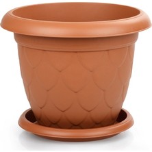 Fidan Sepetim Damla Saksı 25 Litre - Kiremit Renk