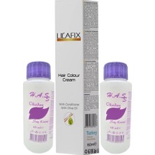 Lil'afix Saç Boyası 60 ml 1 Adet + Oksidan 60 ml 2 Adet