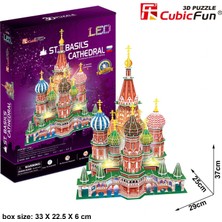 Cubic Fun 3d- 3 Boyutlu Puzzle St. Basil's Katadrali - Rusya (Led Işıklı)