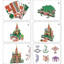 Cubic Fun 3d- 3 Boyutlu Puzzle St. Basil's Katadrali - Rusya (Led Işıklı)