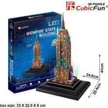 Cubic Fun 3d- 3 Boyutlu Puzzle Empire State Binası - Abd (Led Işıklı)