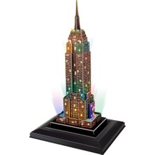 Cubic Fun 3d- 3 Boyutlu Puzzle Empire State Binası - Abd (Led Işıklı)