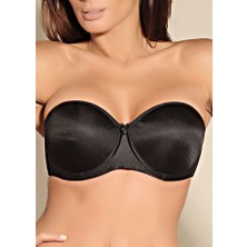 Kadın İnce Süngerli Straplez Siyah Sütyen 4063