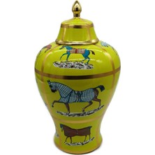Crearthome At Desenli Sarı Gold By Küp 26X46 cm Wx 198