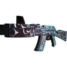 Egenin Sepeti Ahşap Cs-Go Frontside Misty Ak-47 Lastik Atar Oyuncak Tüfek